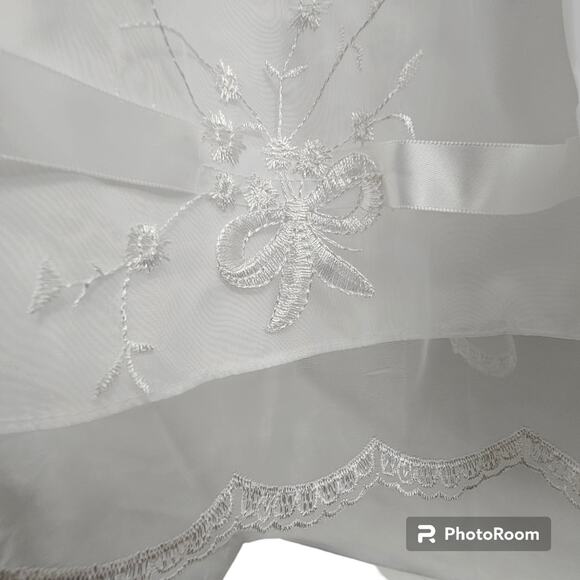 Edgehill Collection White Christening Baptism Infant Gown 6-9 months - Picture 8 of 15